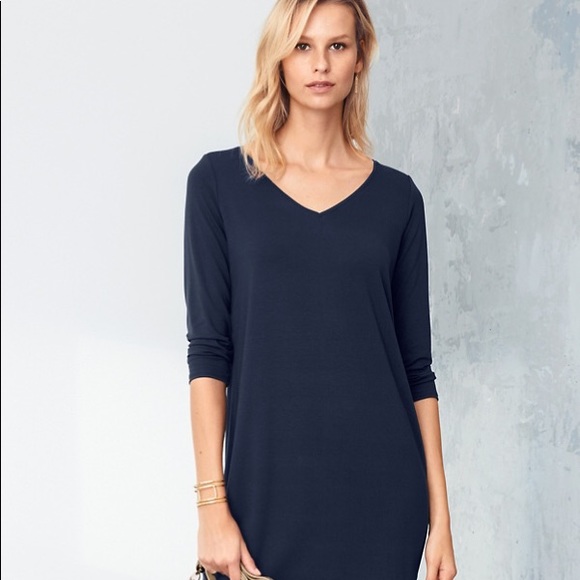 eileen fisher navy dress